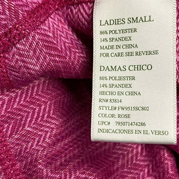 Tangerine Womens Athletic Jacket Sz Small Pink Zip - Picture 6 of 6